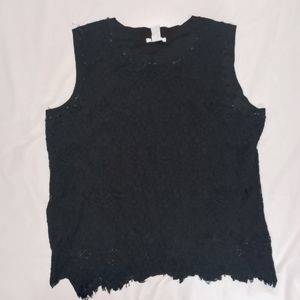Black Lace Shirt Size  XL